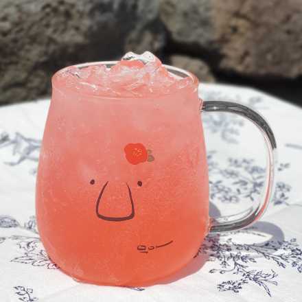 Jeju Jar Glass Cup (Camellia Flower)