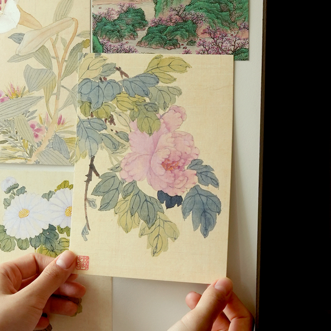 Postcard (peony) National Museum Specialized Products