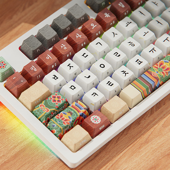 Dancheong mechanical wired keyboard (white) 2024 Korea Tourism Competition