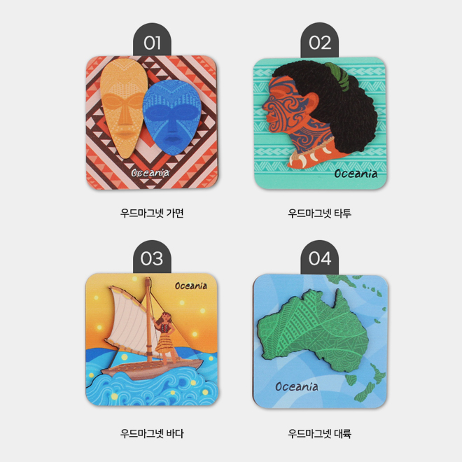 [Mana Moana] Oceania Magnet (Single item) Sacred Sea Art, Oceania Exhibition