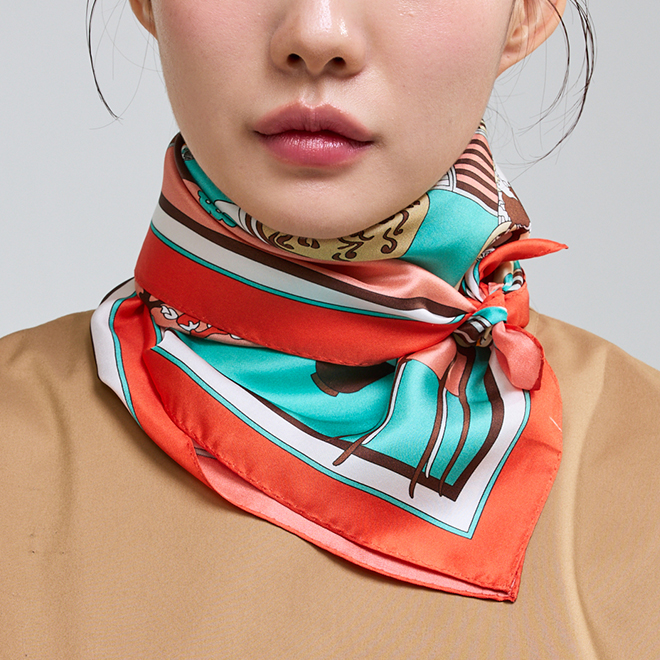 Memorial Day Map Scarf (Orange)