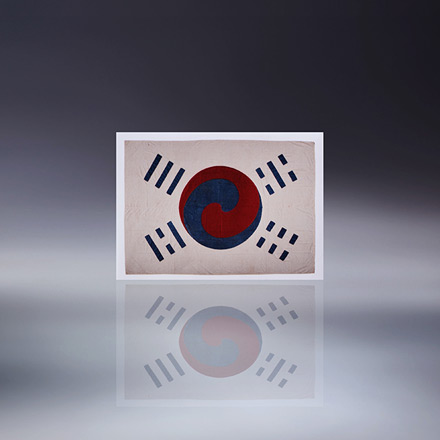 데니 태극기 스티커